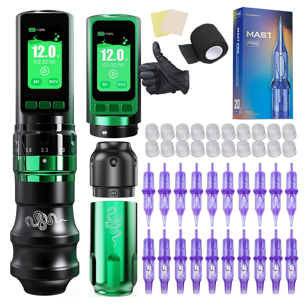 Dragonhawk Fold Pro Year of Snake Edition Wireless Tattoo Machine Pen 3000mAh Battery