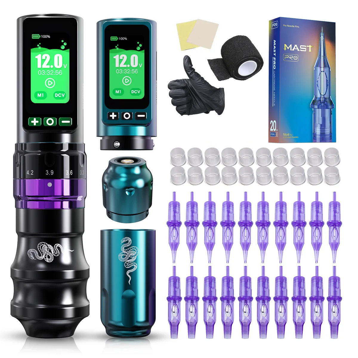 Dragonhawk Fold Pro Year of Snake Edition Wireless Tattoo Machine Pen 3000mAh Battery