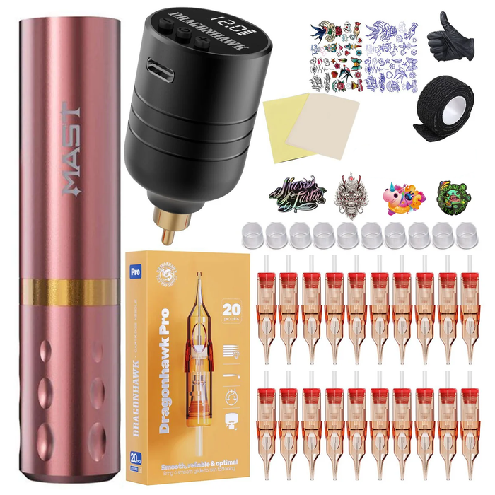 Dragonhawk S6 Pro Tattoo Pen Wireless Battery Kits