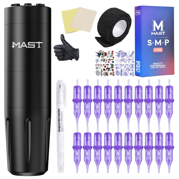 Dragonhawk X8 Tattoo Wireless Kit Speed Adjust Frequency Adjustable