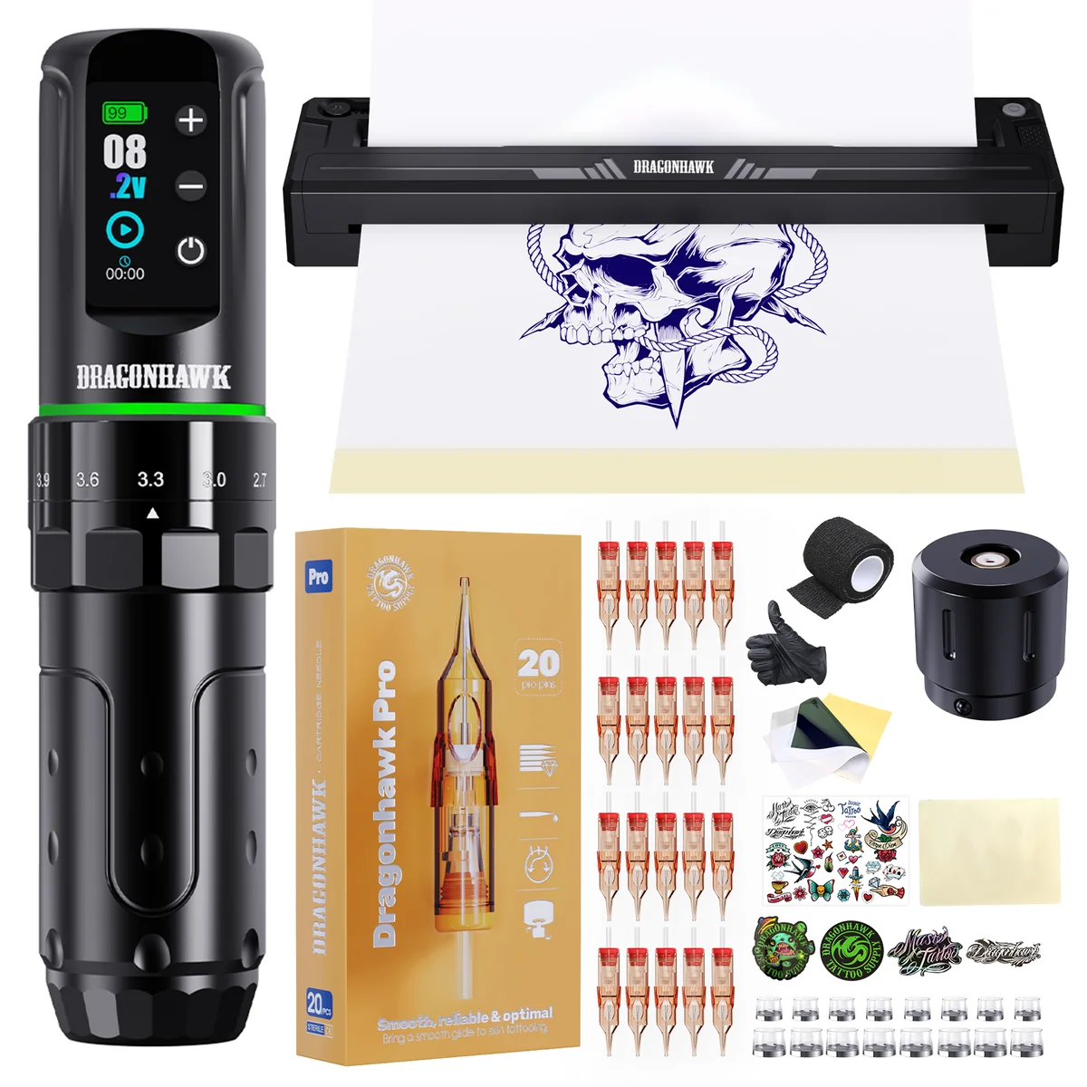 <tc>Dragonhawk</tc> Zestaw L3 Wireless Pen Machine z drukarką termiczną szablonową A4