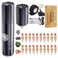 Dragonhawk Beginner Wireless Complete Tattoo Kit 2 Batteries