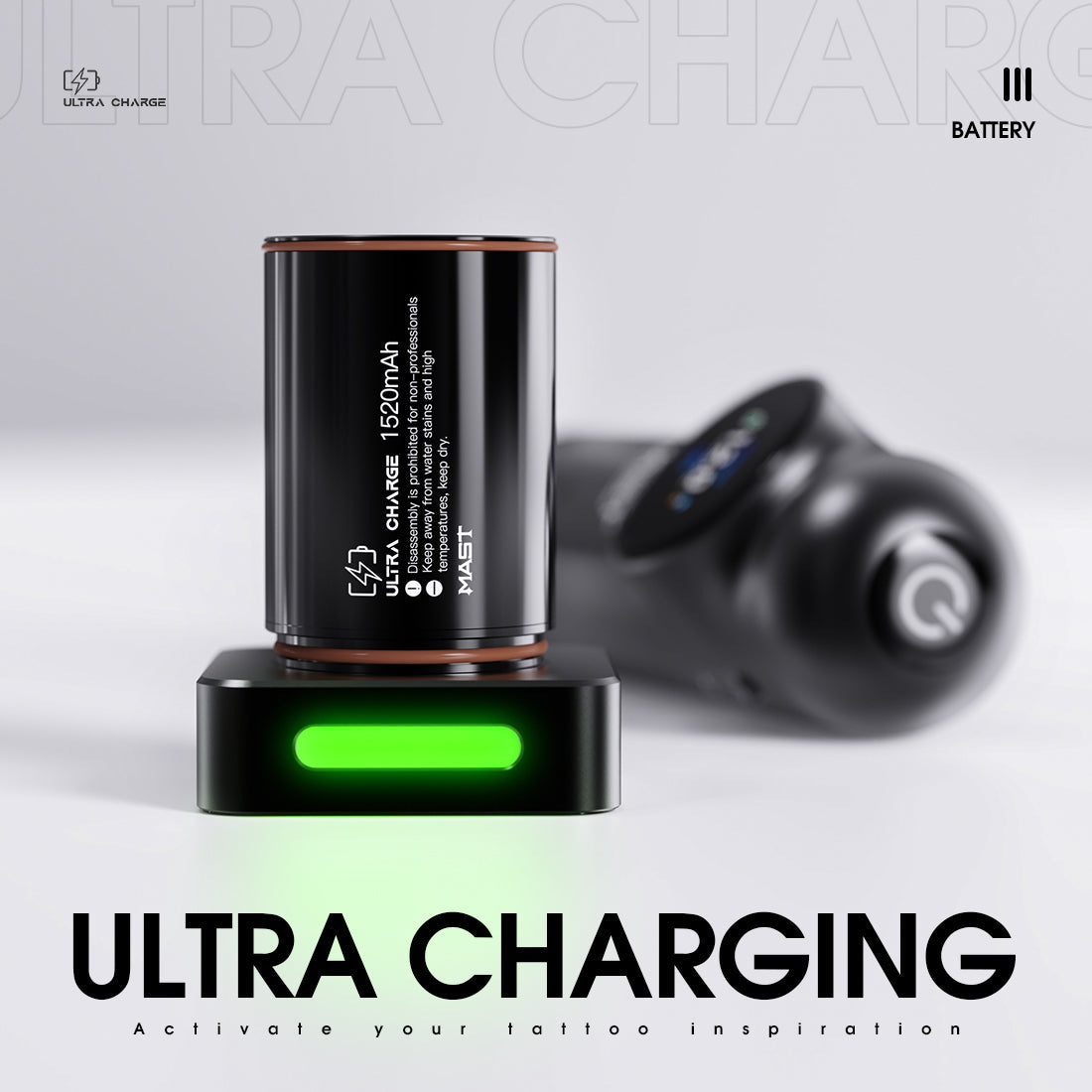 Original Battery&Charging Base for Mast Archer S Tattoo Machine (Bluetooth version)