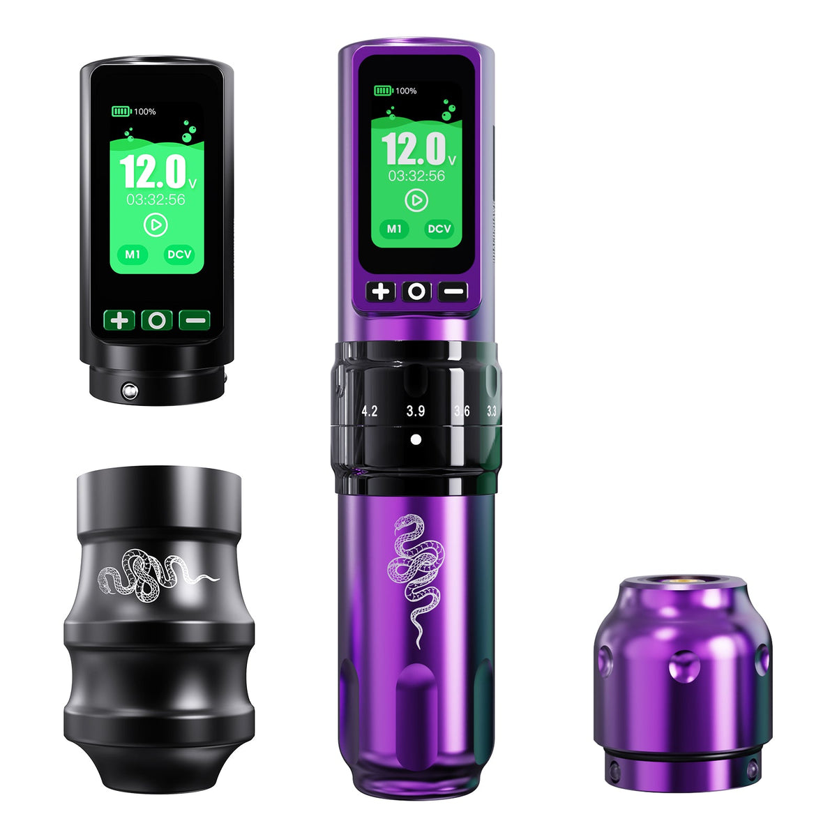 Dragonhawk Fold Pro Year of Snake Edition Wireless Tattoo Machine Pen 3000mAh Battery