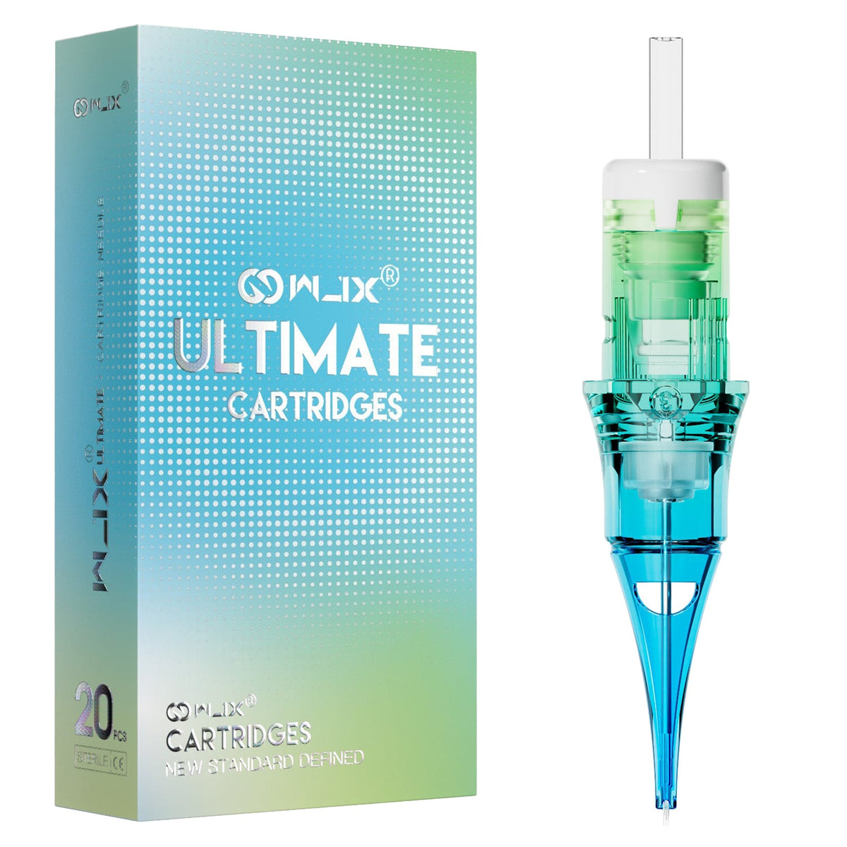 WJX ULTIMATE Cartridge Needles 0.3MM 5mm Taper(RL) Round Liner - Box of 20