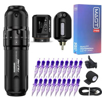 Dragonhawk Fold Pro Tattoo Pen with MastLabs Airbot Battery Mast Pro Cartridges