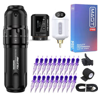 Dragonhawk Fold Pro Tattoo Pen with MastLabs Airbot Battery Mast Pro Cartridges