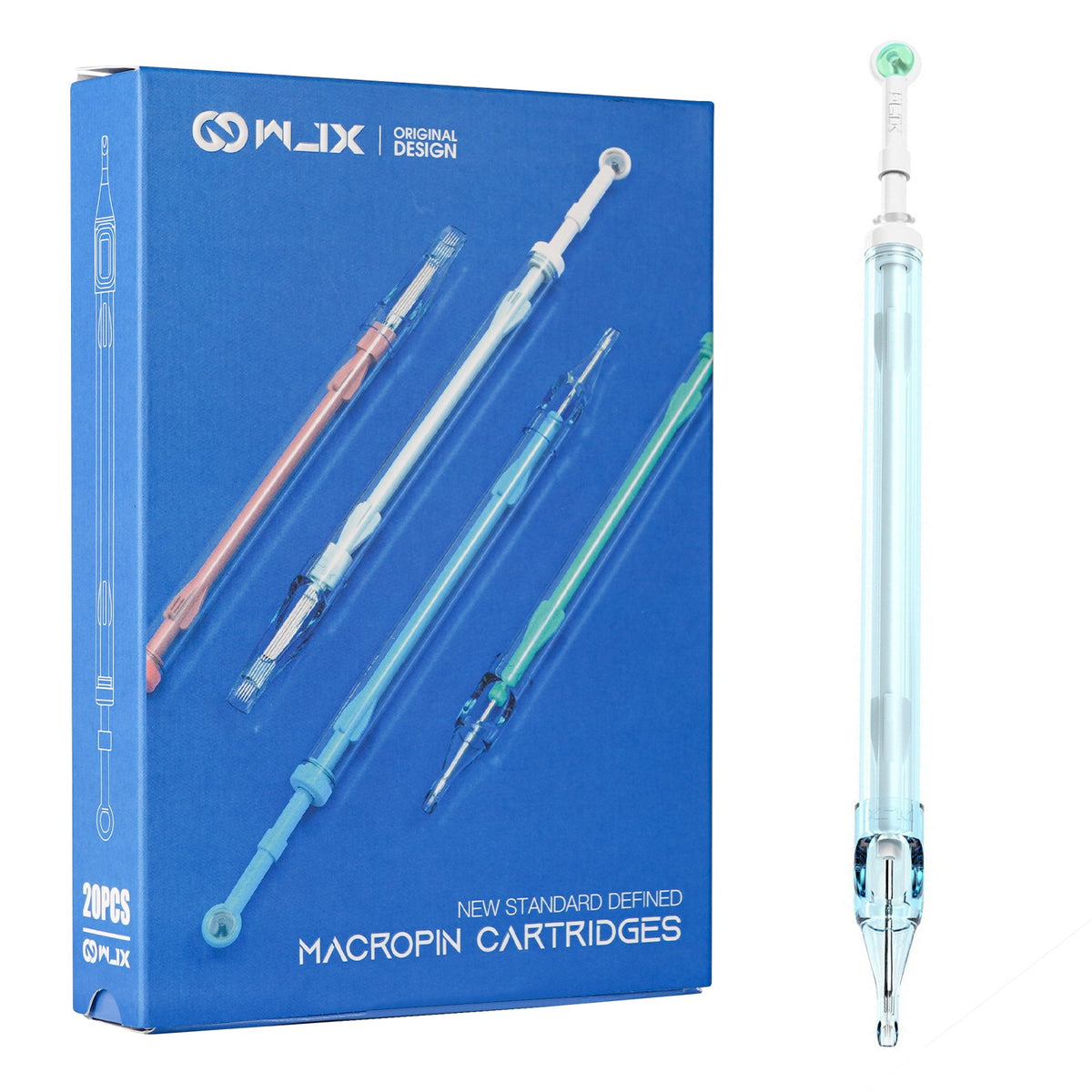 WJX Macropin Cartridge Needles 0.35MM Standard Magnum(MGL) - Box of 20