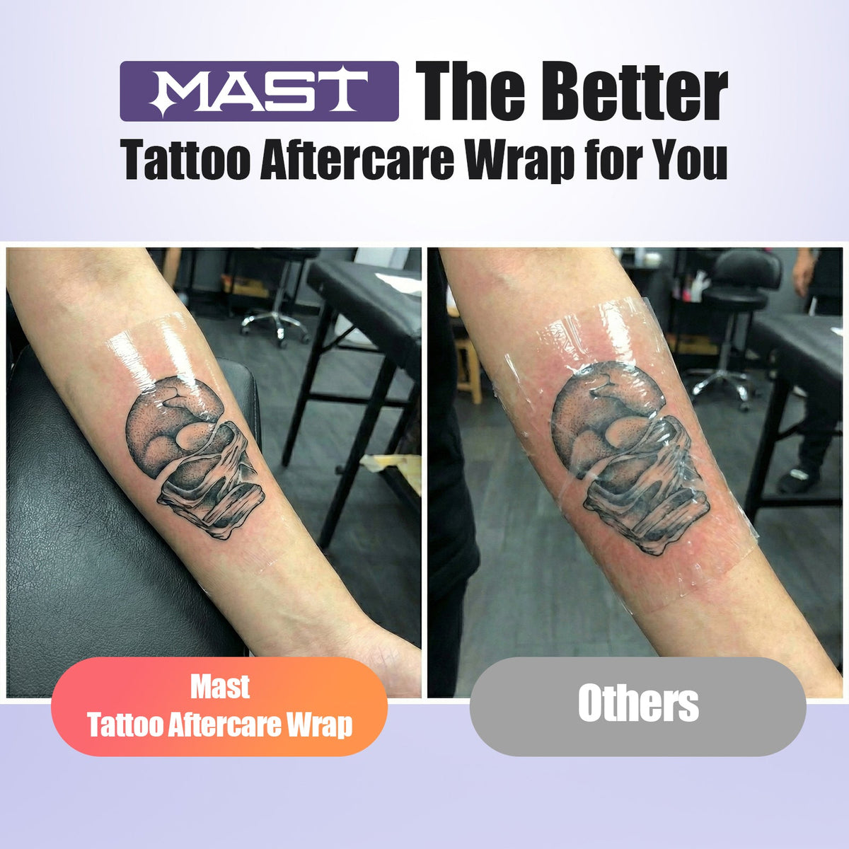 Mast Tattoo Aftercare Wrap Dual-Tear Tattoo Protection Film