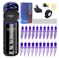 Kit de tatuaje inalámbrico de carga ultrarrápida Mast Archer S con 20 cartuchos y agujas