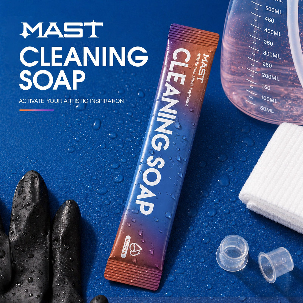 Mast Cleaning Soap Tattoo 10g Supplies Deep Cleansing & Soothing Solution 20Pcs