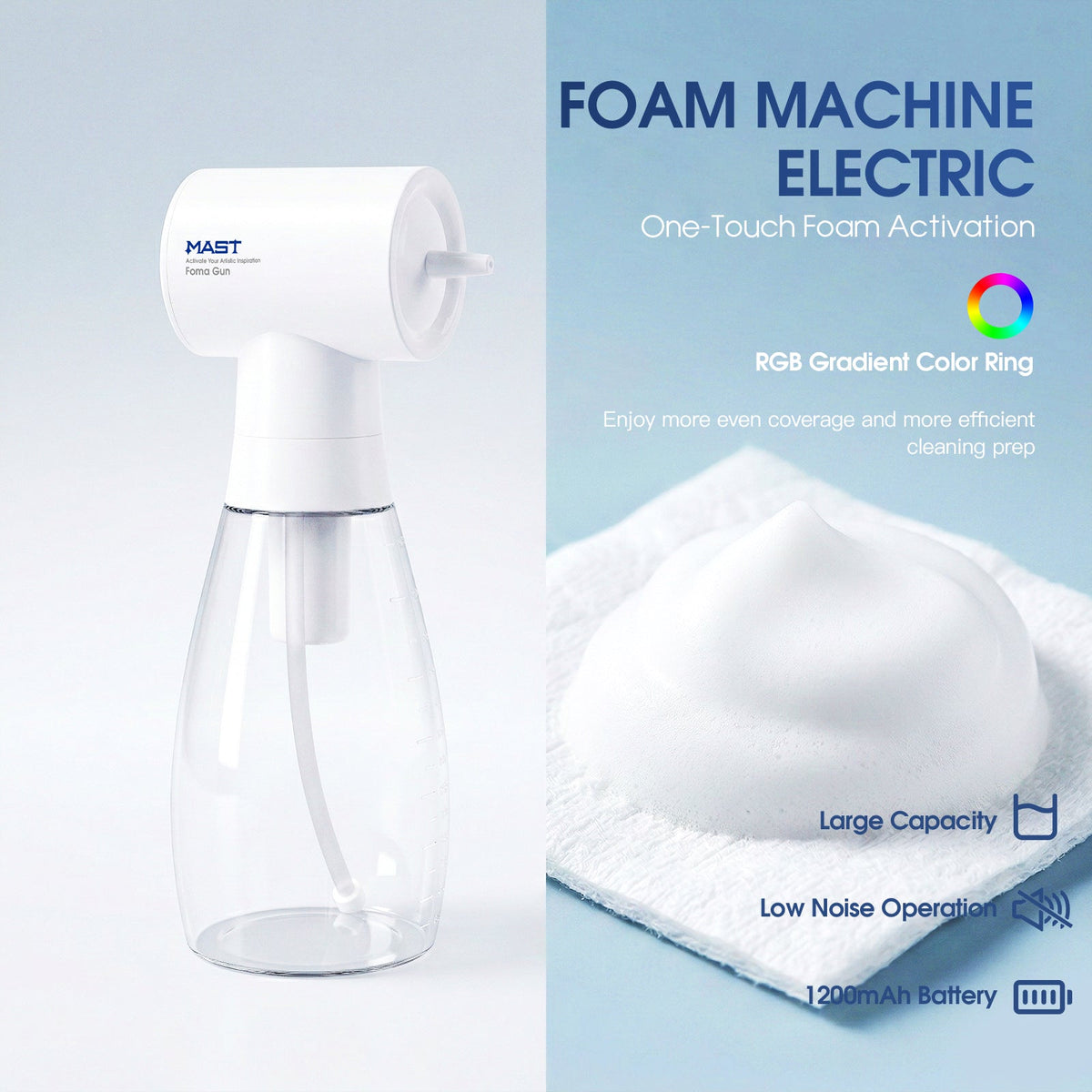 Mast Foam Machine Professional Cleaning & Sanitary Workflow Tool