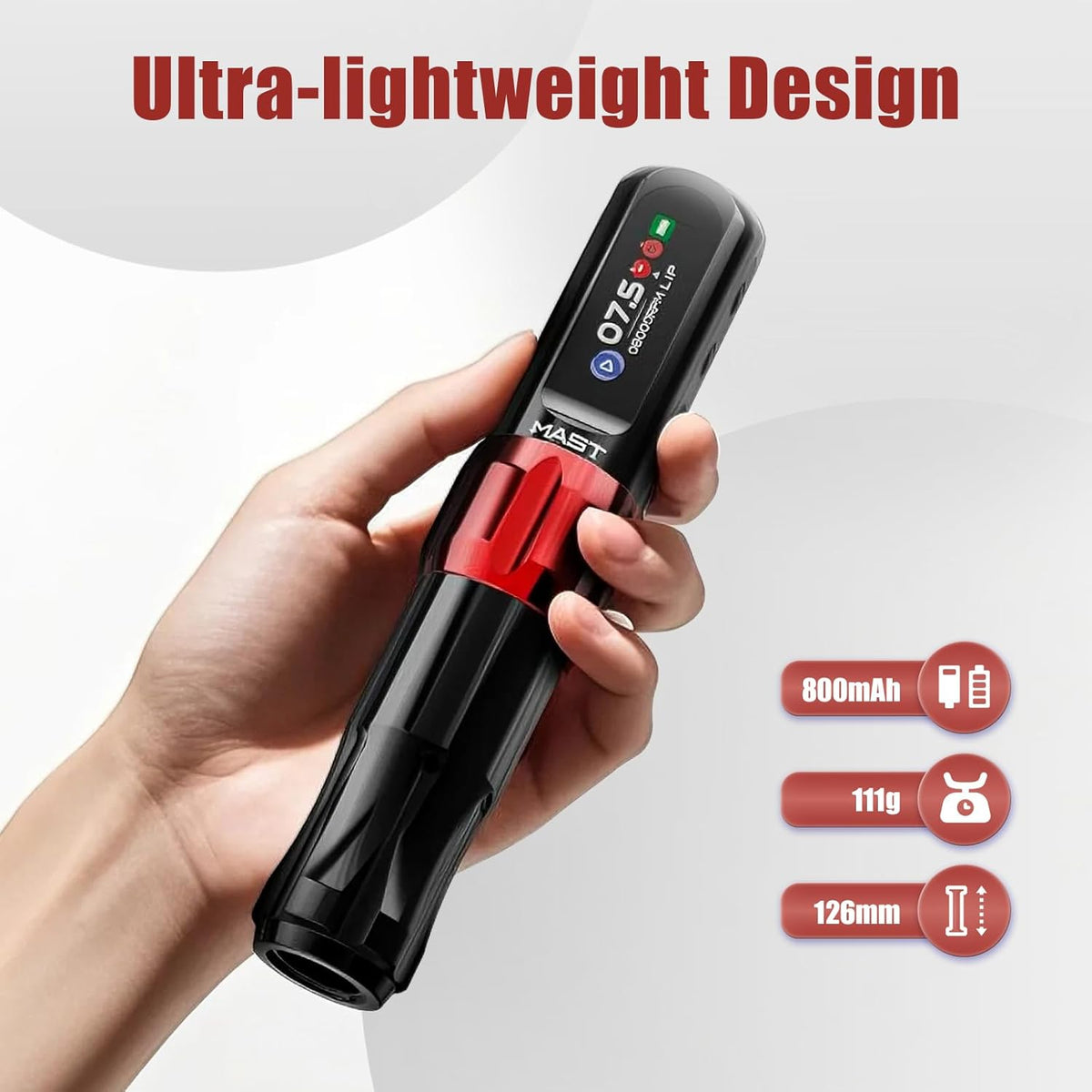 Mast Tattoo Tour2 Pro Wireless Tattoo Machine Pen 3.5mm Stroke