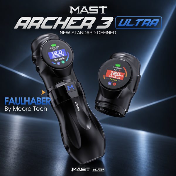 <tc>MAST</tc> Maszynka do tatuażu Archer 3 Ultra Wireless z skokiem 4,2 mm