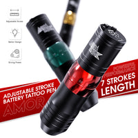 Arenahawk Amor Adjustable 7 Strokes Length 2.4-4.2mm Tattoo Battery Pen