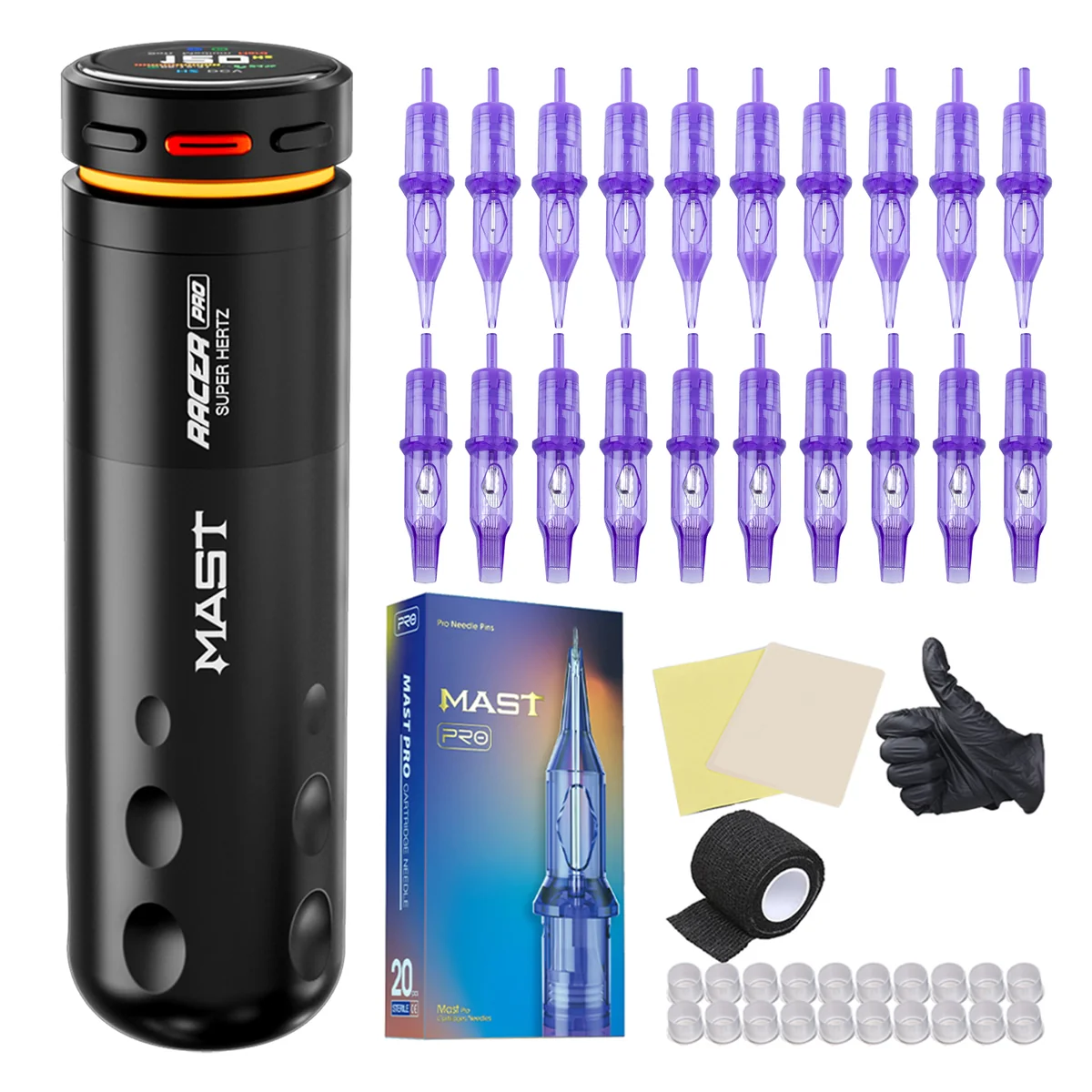 Maszynka do tatuażu <tc>Mast</tc> Tattoo Racer Pro Bezprzewodowy silnik Mcore-pro o skoku 4,2 mm