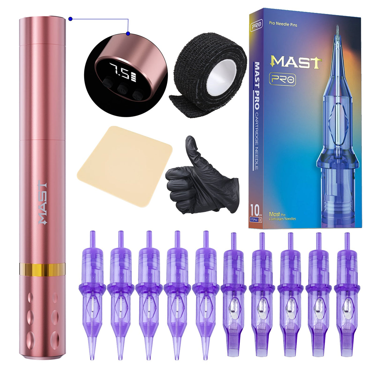 Mast Tour Fly Wireless Tattoo Pen Machine Kit