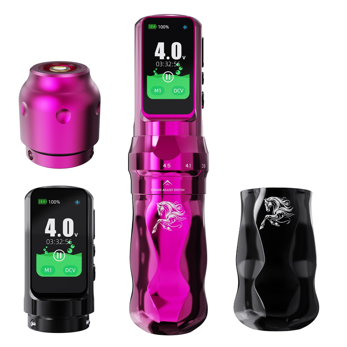 Mast Fold Pro Year of the Horse Edition Wireless Tattoo Pen Machine  2.5-4.5mm 7 Adjustable Strokes