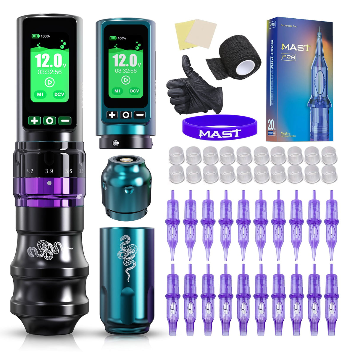 Dragonhawk Fold Pro Year of Snake Edition Wireless Tattoo Machine Pen 3000mAh Battery