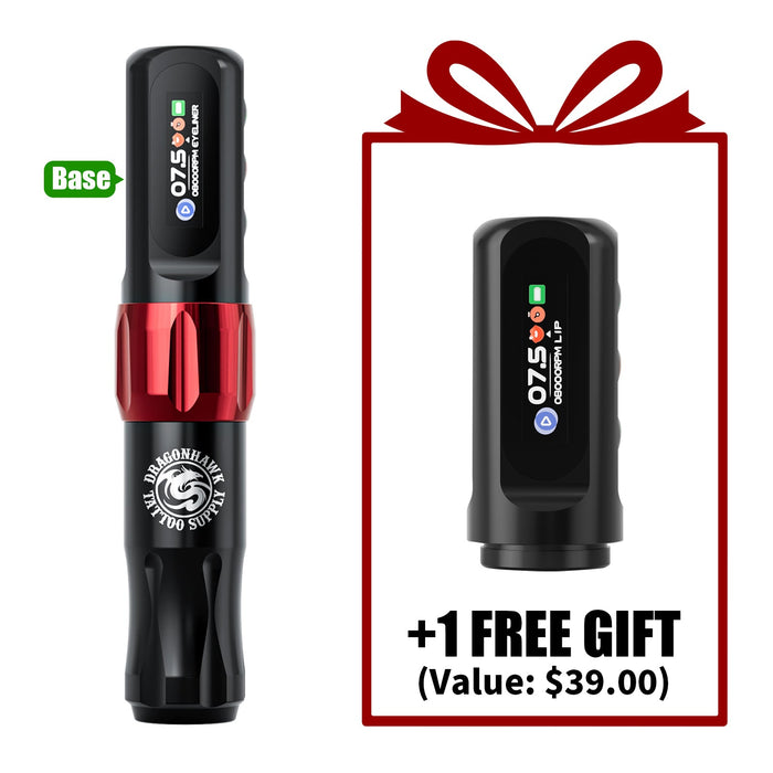 Dragonhawk Atom2 Wireless Tattoo Machine Pen 2.8mm Stroke RCA Jack Part Supply