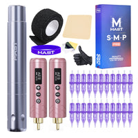 Mast Tour Air Wireless Tattoo Machine Kit with Two Batteries