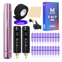 Mast Tour Air Wireless Tattoo Machine Kit with Two Batteries