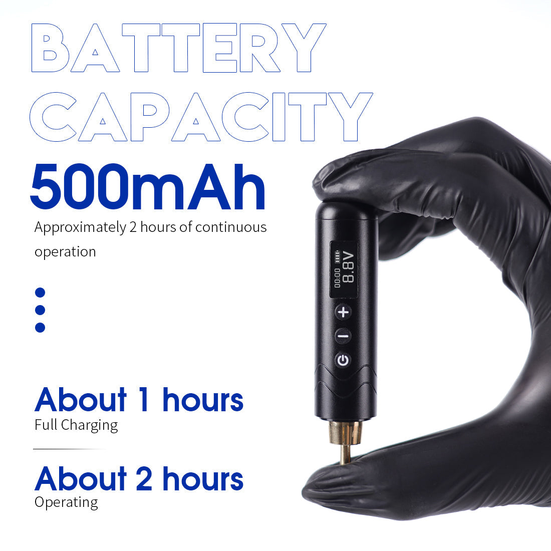 Battery Replacement for Lightweight Wireless Tattoo Machine