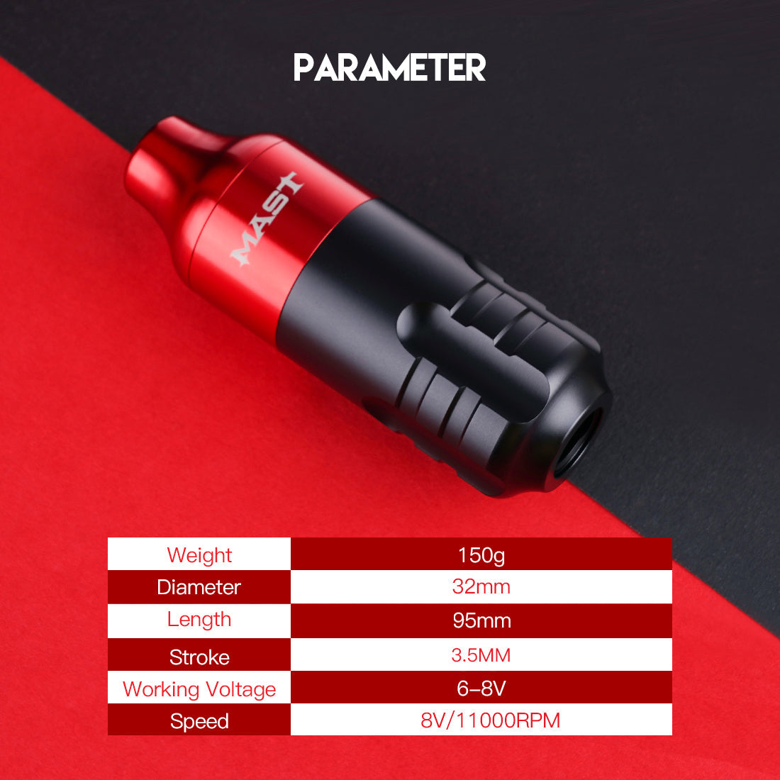Mast S3  Rotary Pen Tattoo Machine 3.5mm Stroke Length