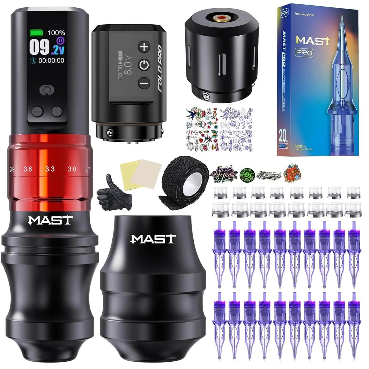 Dragonhawk Mast Fold2 Pro Machine Pen Wireless Professional Bundle (2 Batteries ver)