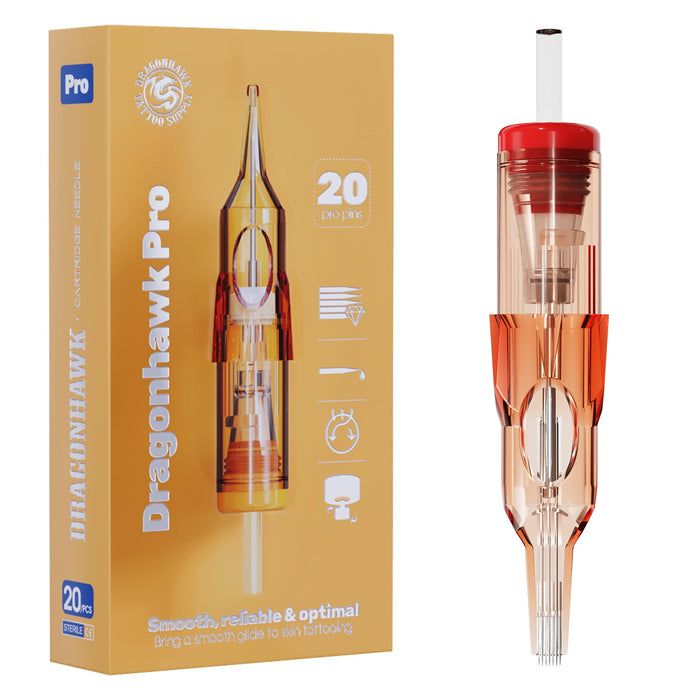 Dragonhawk Pro Tattoo Cartridge Needles 0.35MM Magnum (20PCS)