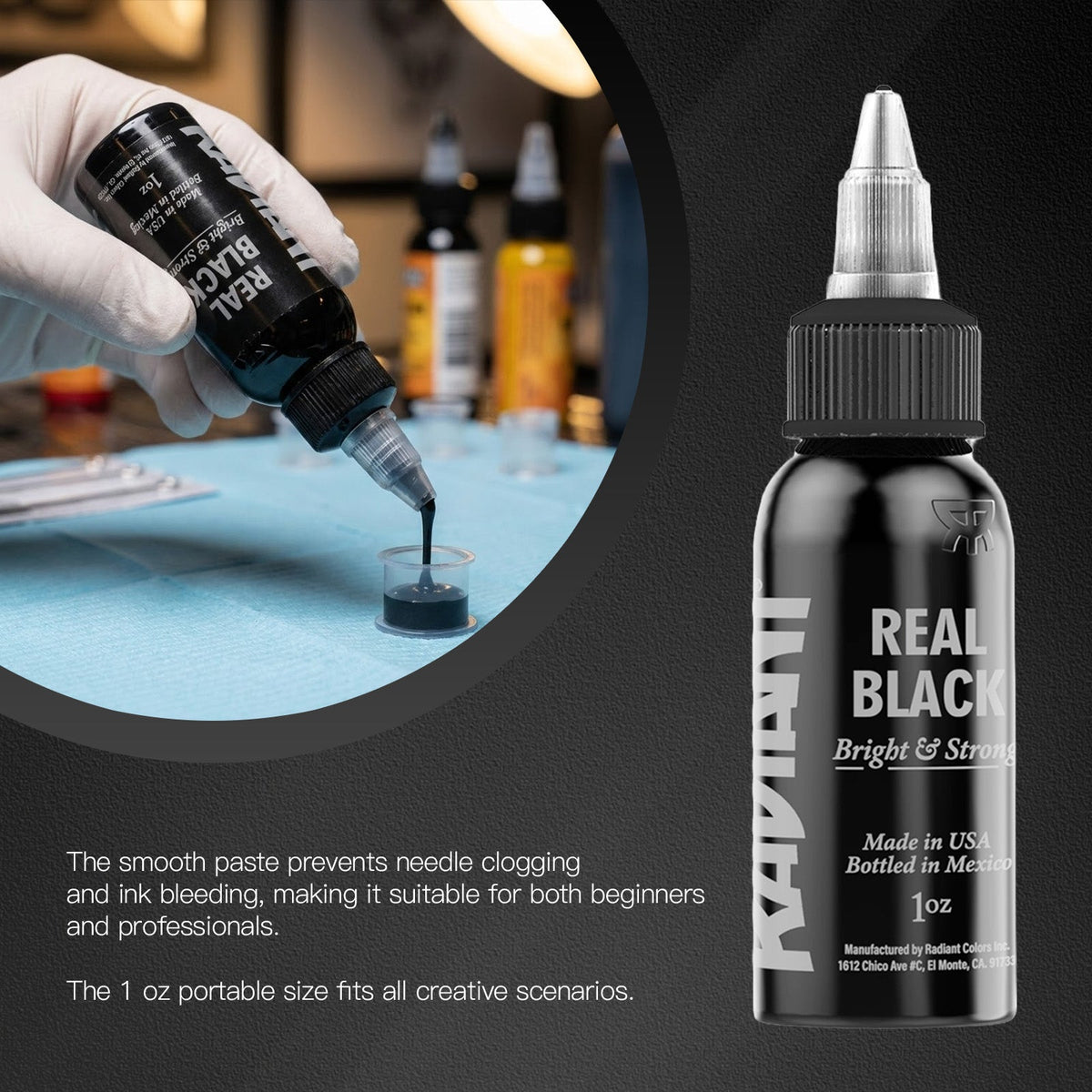 Radiant Tattoo Ink Vibrant Color Series 1OZ