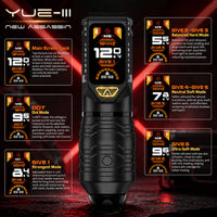 YUE‑III New Assassin  Wireless Tattoo Pen Machine with 4.0mm Stroke