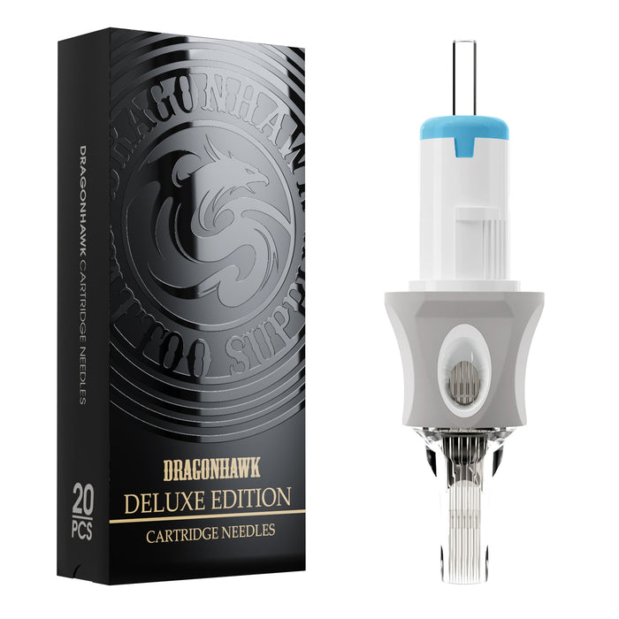 Dragonhawk Glide Extra Smooth Tattoo Cartridges 0.35MM Magnum 5MM Taper- Box of 20