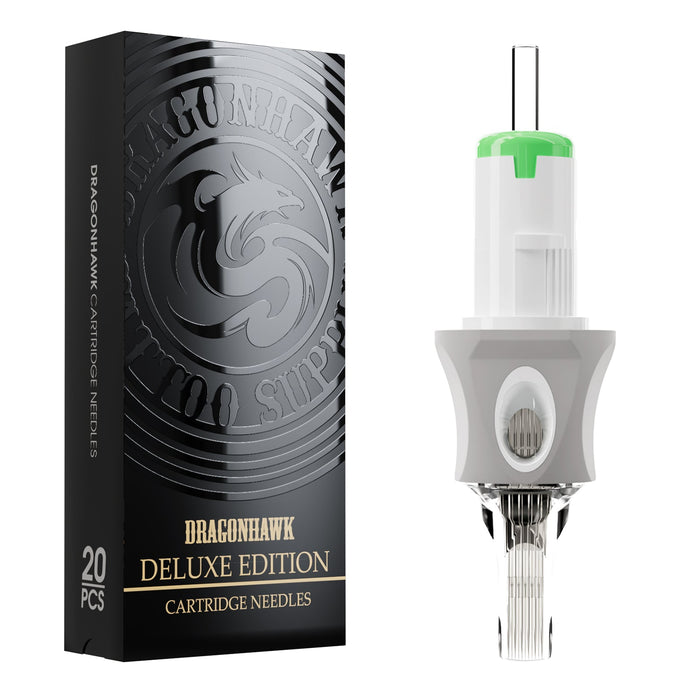 Dragonhawk Glide Extra Smooth Tattoo Cartridges 0.3MM Round Magnum- Box of 20
