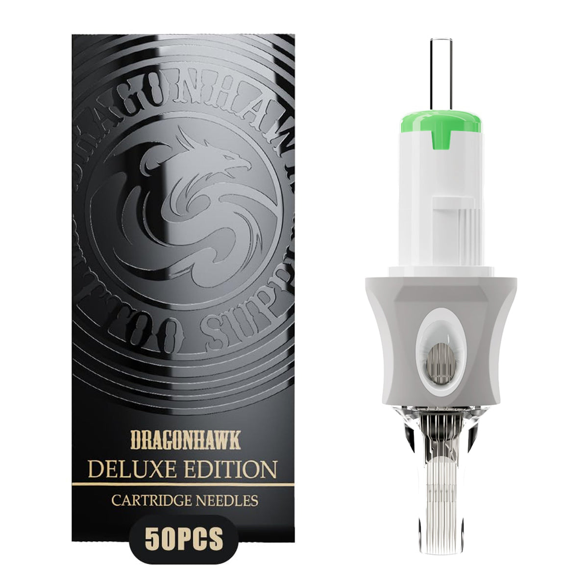 Dragonhawk Glide Extra Smooth Tattoo Cartridges 0.35MM Round Magnum - Box of 50