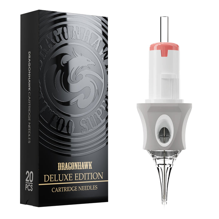 Dragonhawk Glide Extra Smooth Tattoo Cartridges 0.35MM Round Shader- Box of 20