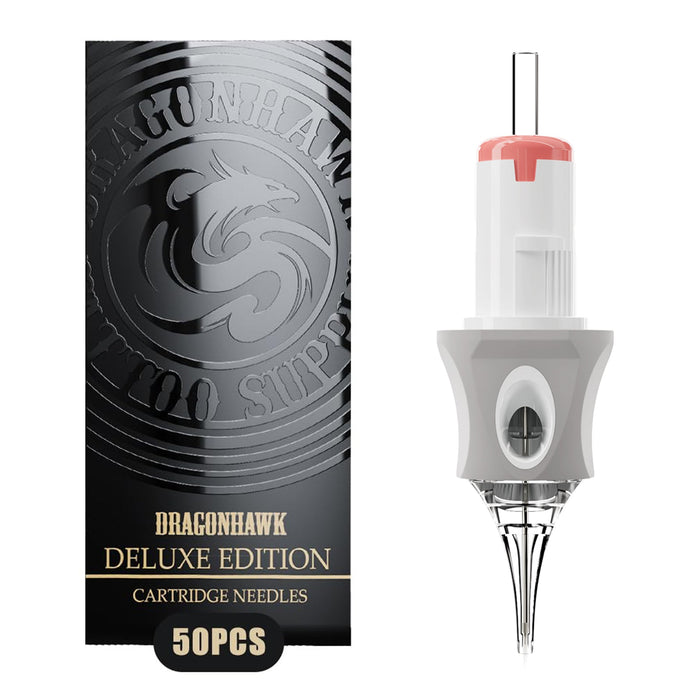 Dragonhawk Glide Extra Smooth Tattoo Cartridges 0.35MM Round Shader - Box of 50