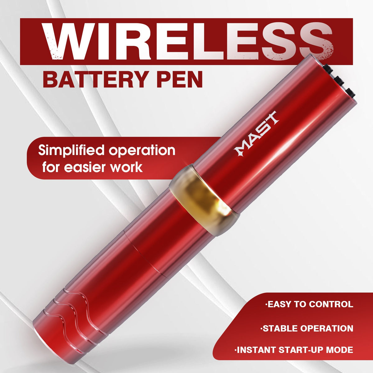 Mast P10 Pro Tattoo Pen Wireless Battery Kit With 3.0mm Stroke Length