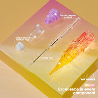 WJX Wonder PMU Tattoo Cartridges Sample Mixed Size Box of 20