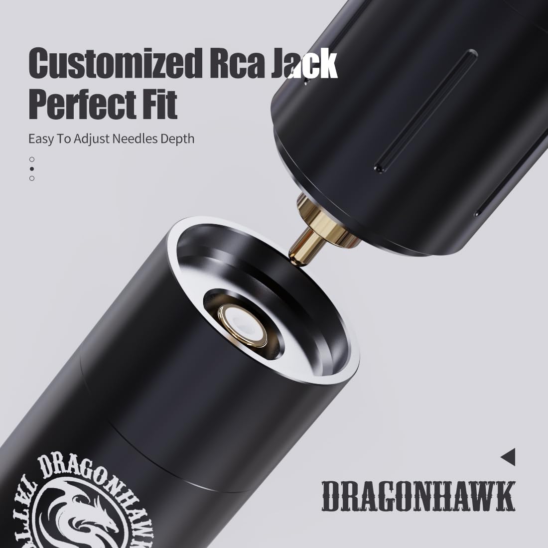 Dragonhawk Beginner Wireless Complete Tattoo Kit 2 Batteries