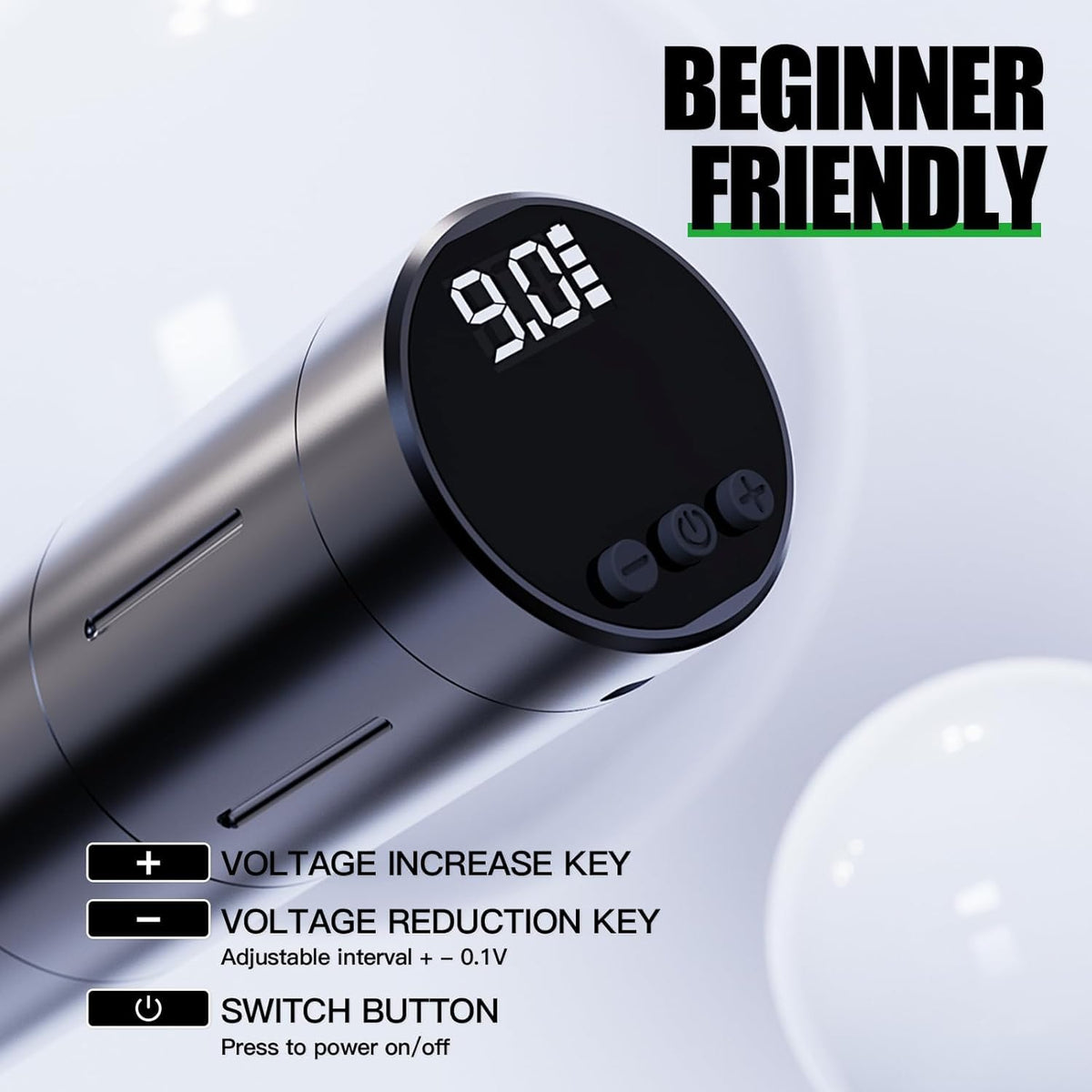 Dragonhawk Beginner Wireless Complete Tattoo Kit 2 Batteries