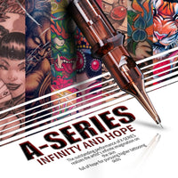 Arenahawk A-Series Cartridge Needles 0.35MM Round Shader - Box of 20