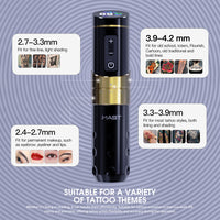 Mast Flip3 Wireless Tattoo Machine Pen Professional Bundle