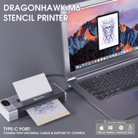 Dragonhawk M6 Wireless Tattoo Stencil Printer Portable Tattoo Printer