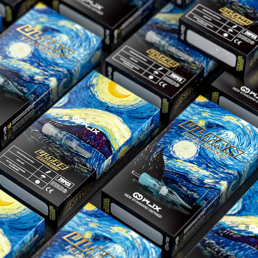 WJX Ultra Innovation Tattoo Cartridge Sample Mixed Size Box of 20