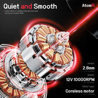 Dragonhawk Atom2 Wireless Tattoo Machine Pen 2.8mm Stroke RCA Jack Part Supply