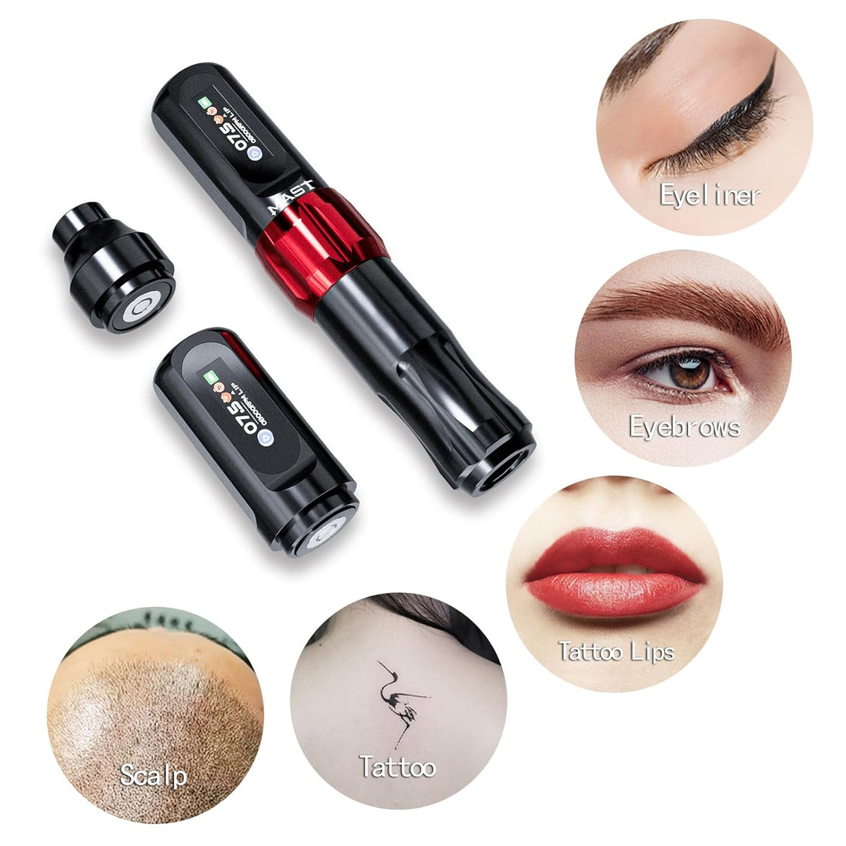 Mast Tattoo Tour2 Pro Wireless Tattoo Machine Pen 3.5mm Stroke