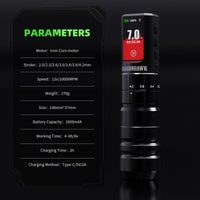 Dragonhawk A3 Pro Wireless Tattoo Pen Machine Kit