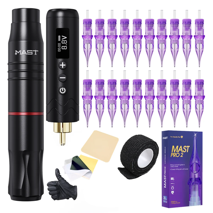 Mast Tour2 Tattoo Batteries Kit Wireless Tattoo Pen Machine