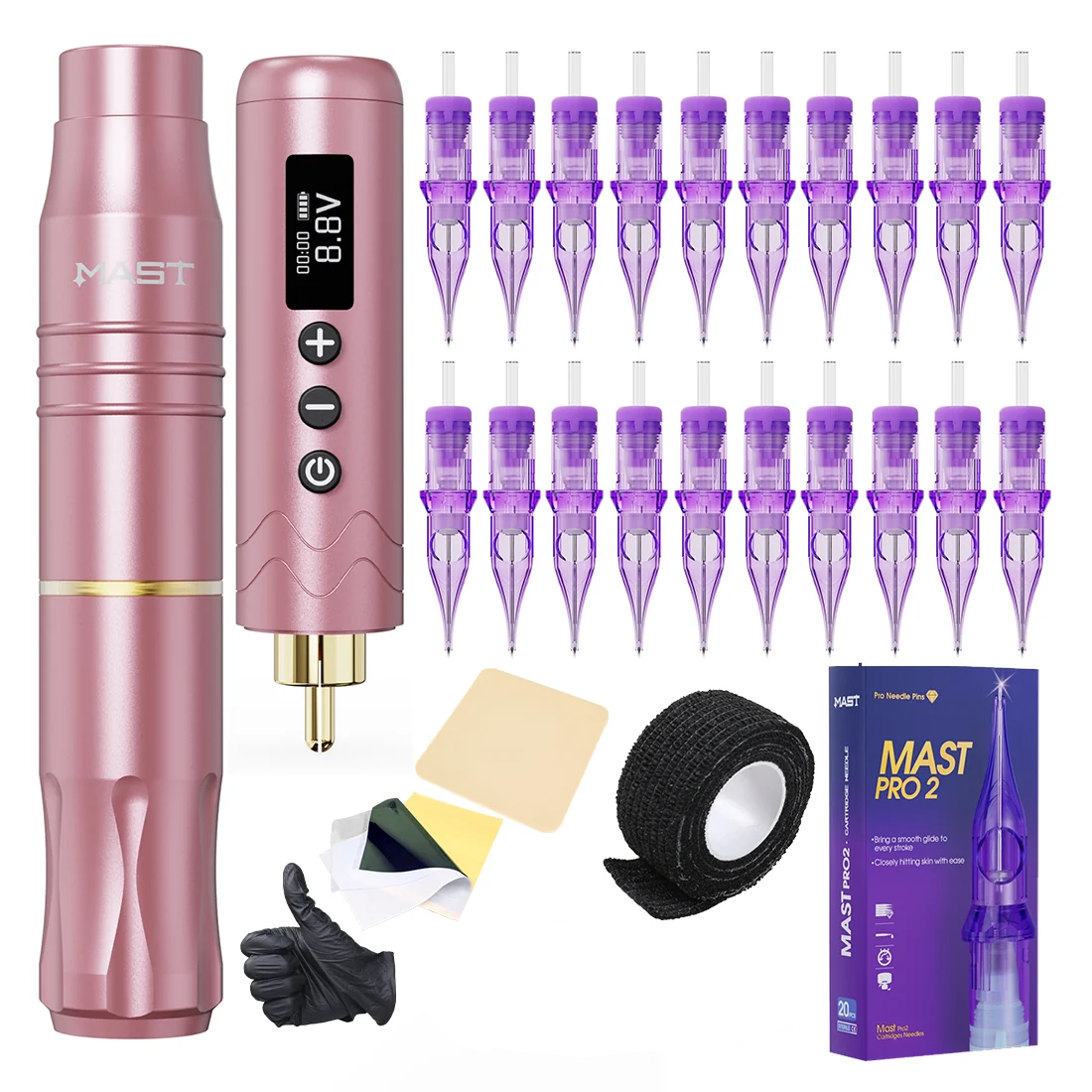 Mast Tour2 Tattoo Batteries Kit Wireless Tattoo Pen Machine